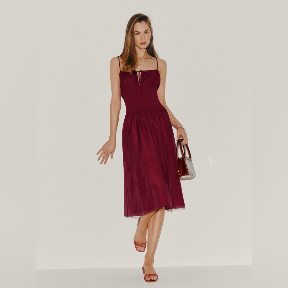 NWT Reformation Laly Dress in Red size 4